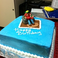 We Share A Birthday This cake was made for a Papaw who shares his birthday with one of his granddaughters. She has red curly hair.
