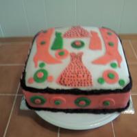 Fashion Cake This is a cake i made for a friend's daughter. She really likes clothes and accessories, so I made fondant cutouts (some from...