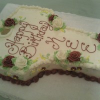 "key" Cake This was done for a lady who's nickname is Kee, so the person who ordered the cake from me requested that the cake be shaped into a...