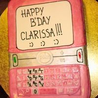 Cell Phone I was given a photo of a coworker's cell phone by her supervisor (I think she wanted to send her a subliminal message). Yellow cake...