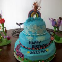 Fairy In The Clouds 3 tired cake