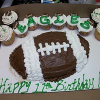 Football (Eagles) E A G L E S football & cupcakes all B/C