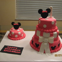 Minnie Mouse 1St Birthday Cake This was a fun, fun cake! I made it for my niece's 1st birthday. Thanks, aprilsong, for the idea! I tweeked it with a few of my own...