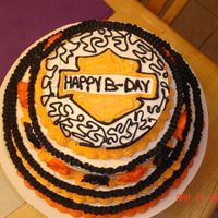 Harley Davidson 4 Tier Cake This was the first big cake I had ever made. It didn't come out as nice as I wanted. I just used all the techniques from class so it&#...