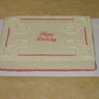 Ugh - Sheet Cake! I truly don't like doing sheet cakes; however, my day job colleagues requested a cake for our VP's birthday and they covered the...