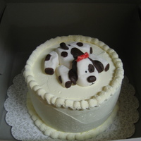 Bianca's First Birthday Cake This is a little 6" cake I made for my coworker's granddaughter's first birthday. It's a Brown Sugar Caramel cake with...