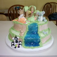 Welcom To The Jungle I had so much fun making the animals for this cake