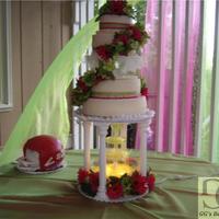 Wedding Cake First paid wedding cake and grooms cake.