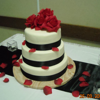 My First Wedding Cake My first wedding cake!! My first cake delivery as well. I impressed myself with how well I did on this. The bride originally wanted...