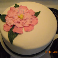 Fantasy Flower Anniversary Cake This cake I made for a friend of mine who's wedding anniversary was the day before her husband was deployed to Afghanistan. She didn&#...