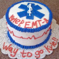 Emt Certification My brother just received his EMT Certification, so I thought it was a perfect chance to practice my cake skills! Needs a ton of work, but...