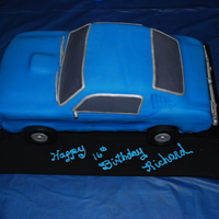 Mustang Fastback I made this for my Son's 16th birthday celebration. He loves mustangs. Everyone loved it. Covered in regular homemade fondant....