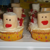 Turkey Cupcakes Coconut cream cupcakes. Inspired by Martha Stewart