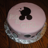 It's A Girl My cousin used the cake to tell everyone the sex of her baby!