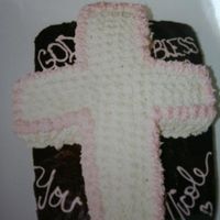 Cross Cross on cake is 3D