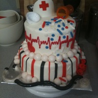 Nurses Cake Got my influence from Sue b and KarolynAndrea Thank you!!