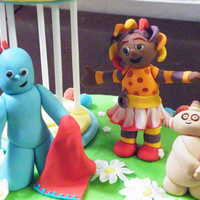 In The Night Garden This was done for a friends daughters 2nd birthday. Choc cake with ganache filling, buttercream with fondant accents and gumpaste figures....