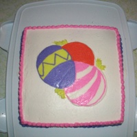 Easter Fbct My first FBCT. 10in white cake with buttercream.