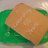 Book Cake Made this for MIL. She loves to read and asked me to make her a book cake. All buttercream.