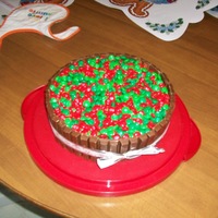 Kit Kat Cake 9in Chocolate cake with chocolate frosting.