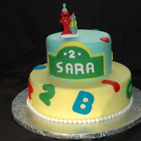 Sara 2Nd Birthday My daughter's 2nd birthday cake. Totally inspired by cakes from here. It was pink lemonade flavour with vanilla buttercream.