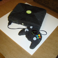 Xbox Cake RIce Crispy "cake" with fondant
