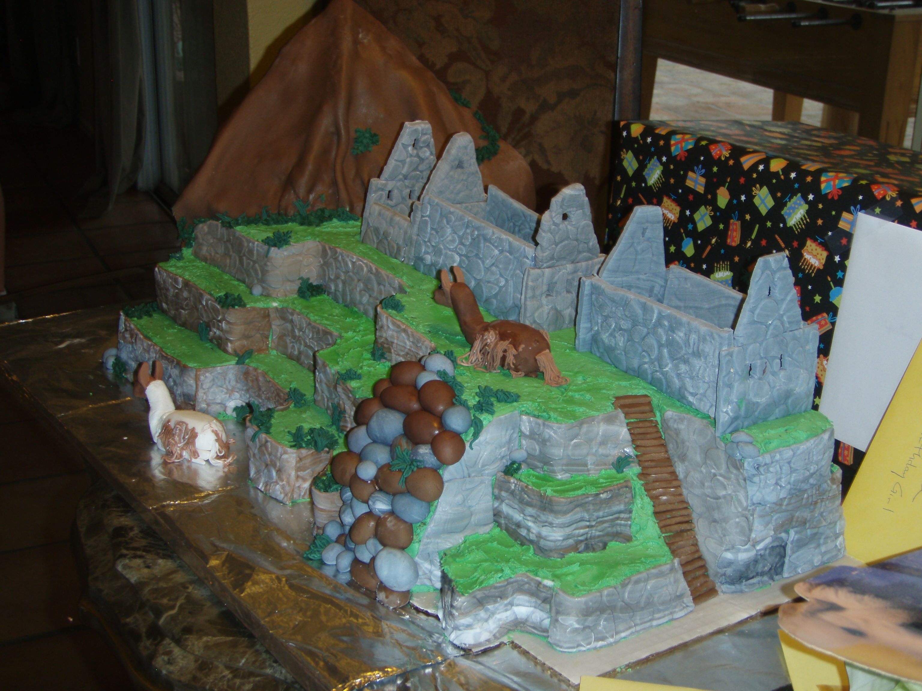 Machu Picchu I probably bit off more than I could chew for my third cake ever, but my best friend is from Peru, and I had to surprise her with Machu...