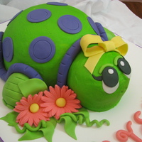 Turtle Cake This cake was made for a girls 9th birthday. Her uncle always calls her turtle...so her mom wanted a turtle cake.