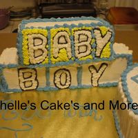 Baby Blocks This was for a baby shower. First time making baby blocks.Comments are ALWAYS appreciated Michelle :-)