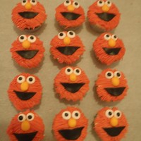 Elmo Cupcakes 