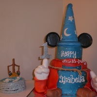 Fantasia <3 This is what I came up with for a Fantasia 1st Birthday w/ free mini cake