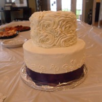 My First Tiered Cake. A cake I did for my friend's bridal shower