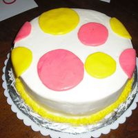 First Try At Buttercream My first buttercream icing cake. I had some left over MMF left from my first fondant cake so I just made some circles out of it and added a...