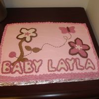 Baby Shower Based off bedding, all buttercream