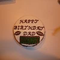 Dad Fast B-Day Cake had to throw this together in less than 30 min b/c my mom dropped my dads cake!