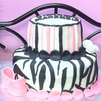 1304795768_1304797022_1304797030.jpg 10" & 8" round. Buttercream icing and all Fondant detail. Thanks for looking, the top border cracked and fell during...