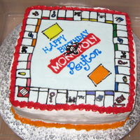 Monopoly Cake This is my first attempt at FBCT--I learned a lot. I made this cake for a little boy's 7th birthday (he loves Monopoly). Child and mom...