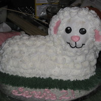 First Lamb Cake This is my first attempt at a lamb cake, made for a friend's daughter's 2nd birthday. Done all in buttercream using the standard...