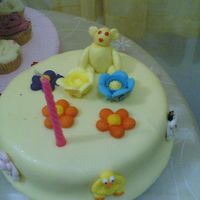 Fondant Cake this is my 1st fondant cake as in my first, even the cake it's my 1st time to bake a cake.