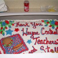 School Picnic Made it for my sons end of the year School Picnic. Hot dog and Burger made with fondant.