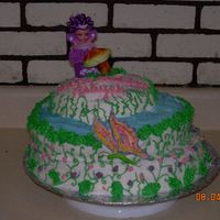 Fairy Land The mushroom and butterfly were made with fondant and then hand painted.