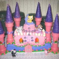 Kira's Lps Castle Cake My daughter's 5th birthday cake, by her request. My first ever castle cake.