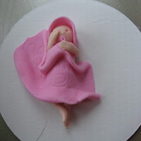 Gumpaste Baby This is my first ever gumpaste figurine. I know she needs alot of work but I am happy with the results.