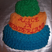 Topsy Turvey Cake For Book Fair My kids school was having a book fair and the theme was Alice in Wonderland. My son asked if I could make something for the bake sale table...