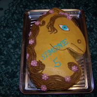 Horse Birthday Cake This was inspired by other horse cake photos found on this site. I was asked to make this cake a for a little girls 5th birthday. It is...
