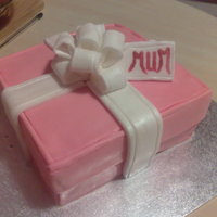 Gift Box gift box cake for my sons friend who had no money to buy his mum anything so i made this for him