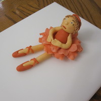 Ballerina made with gumpaste and fondant mix 50/50