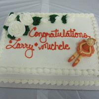 Stag & Doe Cake ballerina is made of gumpaste/fondant