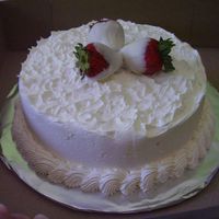 White Chocolate Strawberry This is a downy white cake, Strawberry creamcheese filling with a white chocolate buttercream icing. Finished with 3 chocolate dipped...