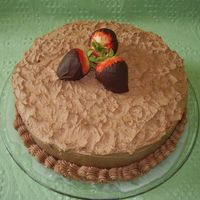 Triple Layered Decondence This is 3 layers of downy white cake, With Michigan Strawberry cream cheese filling and Dutch Chocolate Buttercream. 3 dark chocolate...